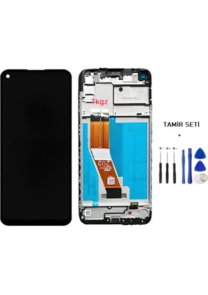 Samsung Galaxy M11 - SM-M115 Uyumlu LCD Ekran Dokunmatik Service - Pack - Çıtalı - Hd Nano Ekran Korucu Hediye fiyatları