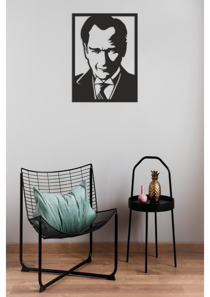 Concept Atatürk Portre V.1 Tablo Mdf Duvar Dekorasyon Lazer Kesim 38x28 Cm
