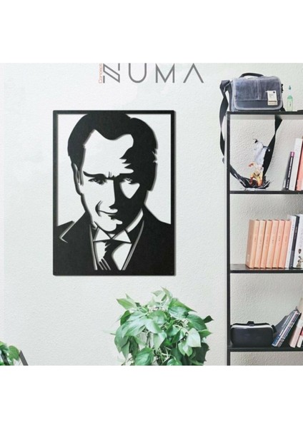 Concept Atatürk Portre V.1 Tablo Mdf Duvar Dekorasyon Lazer Kesim 38x28 Cm fırsatları