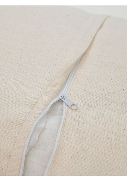 Limon Desenli Çizgili Keten Yastık Kılıfı 45X45 cm indirimleri