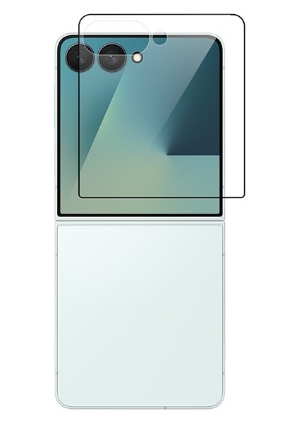 Samsung Galaxy Z Flip 7 Zore Kenarları Kırılmaya Dayanıklı Cam Ekran Koruyucu