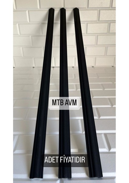 Siyah Kendinden Yapışkanlı Boyalı Duvar Çıtası, Şık ve Kolay Montajlı Dekoratif Ürün