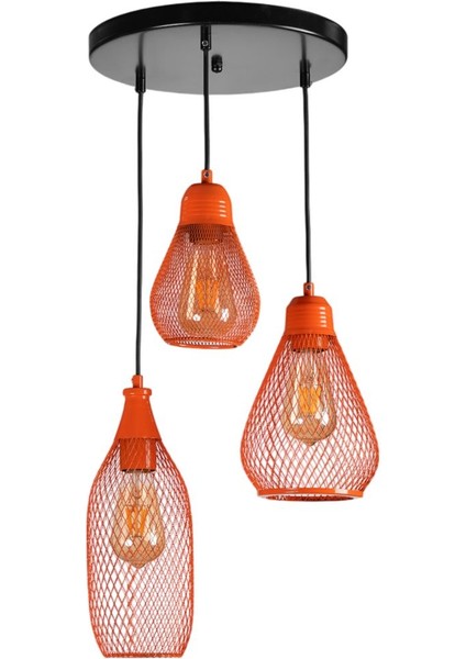 Karmaşık 3 Lü Tepsili Turuncu Sarkıt fiyatları