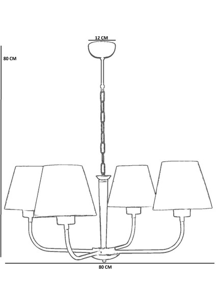 Apollo 4 Lü Eskitme Petek Abajurlu Avize fırsatları