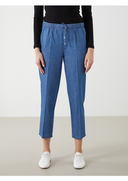 Yeni Sezon Beli Lastikli Carrot Fit Kadin Jean Pantolon - S5JG94Z8 fiyatları
