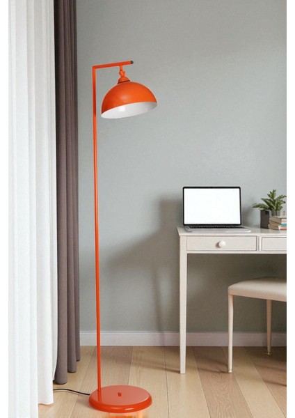 Smart Turuncu Retro Başlıklı Lambader