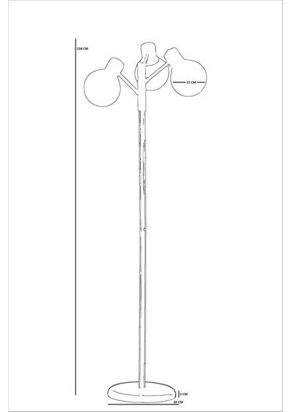 Safir 3 Lü Sarı Lambader Beyaz Camlı fırsatları