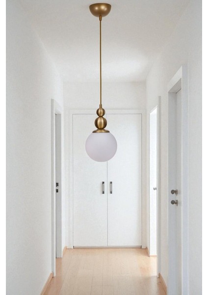 Yaren Tekli Eskitme Beyaz Camlı Sarkıt