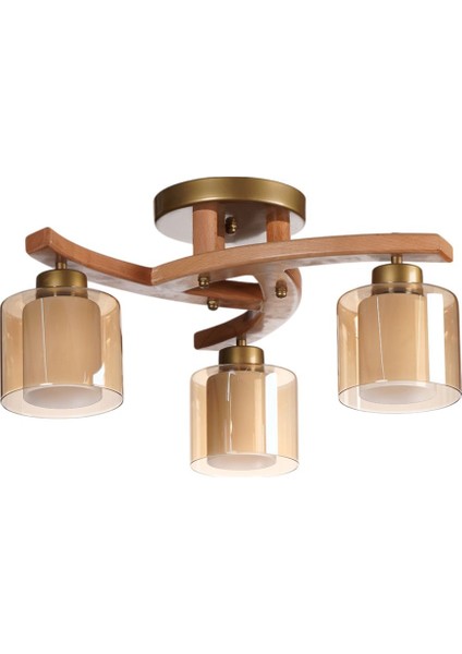 Weston 3 Lü Naturel Çift Camlı Plofonyer Avize fiyatları