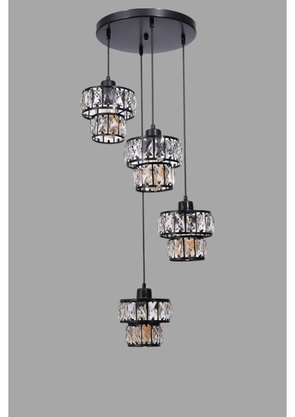 Leo 4 Lü Tepsili Siyah Sarkıt modelleri