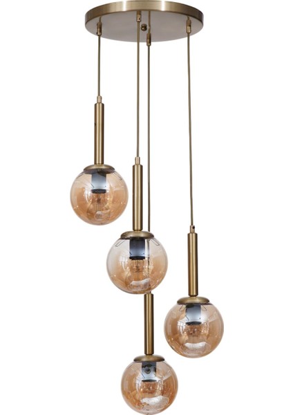 Sezgi 4 Lü Tepsili Eskitme Bal Camlı Sarkıt fiyatları