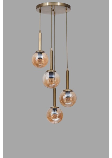 Sezgi 4 Lü Tepsili Eskitme Bal Camlı Sarkıt modelleri