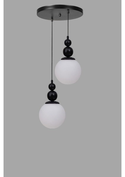 Yaren 2 Li Tepsili Siyah Beyaz Camlı Sarkıt modelleri