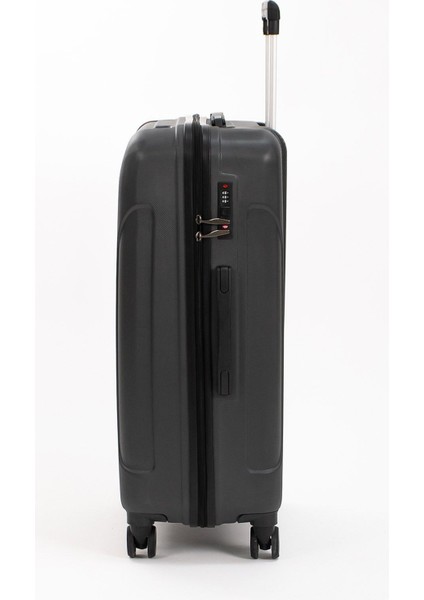 Petra Lüx 2'li Abs Valiz Seti Büyük & Kabin Boy Antrasit modelleri