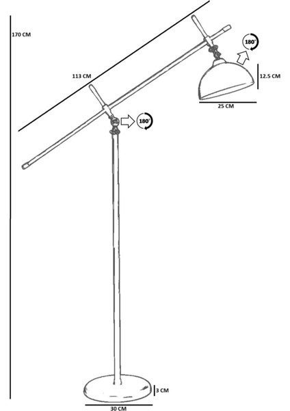 Hans Yeşil Lambader Retro Başlıklı fırsatları