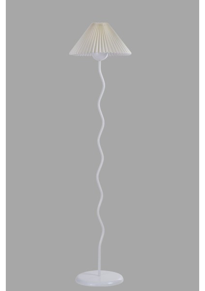 Eva Beyaz Lambader Pileli Krem Abajurlu modelleri