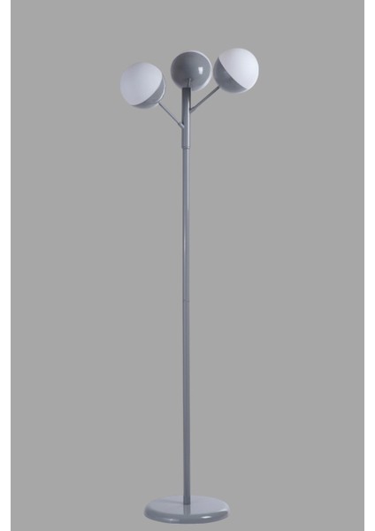 Küre 3 Lü Gri Lambader Beyaz Camlı modelleri