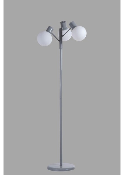 Safir 3 Lü Gri Lambader Beyaz Camlı modelleri