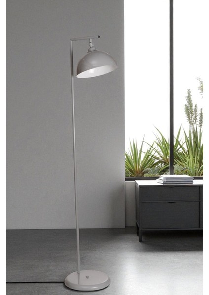 Smart Gri Retro Başlıklı Lambader