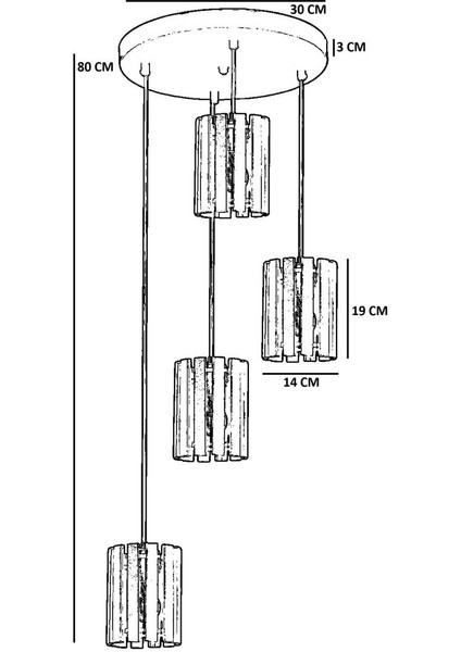 Kasnak 4 Lü Tepsili Ceviz Sarkıt fırsatları