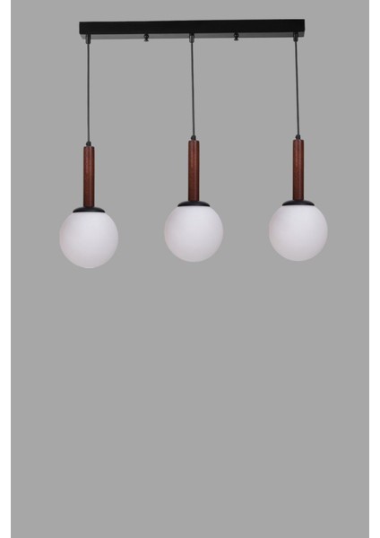 Işıl 3 Lü Sıralı Ceviz Beyaz Camlı Sarkıt modelleri