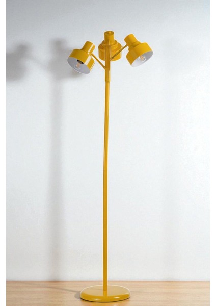 Jesus 3 Lü Sarı Lambader Metal Başlıklı