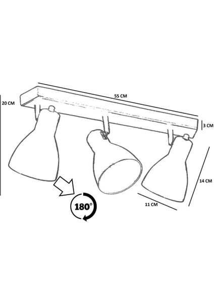Otis 3 Lü Sıralı Mat Krom Plafonyer Avize fırsatları