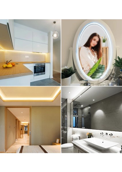 2.5 Metre Yeşil Işık Esnek Neon LED Şerit Butonlu Dekoratif Aydınlatma Seti SB-6536
