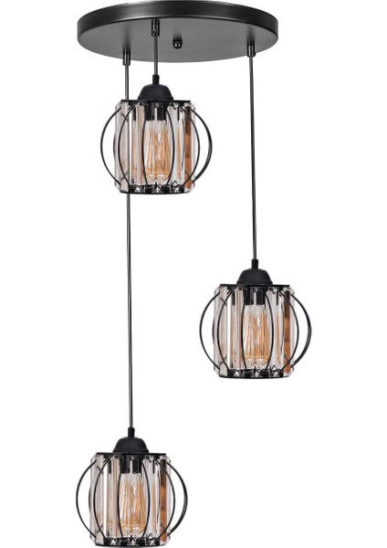 Ohrid 3 Lü Tepsili Siyah Sarkıt fiyatları