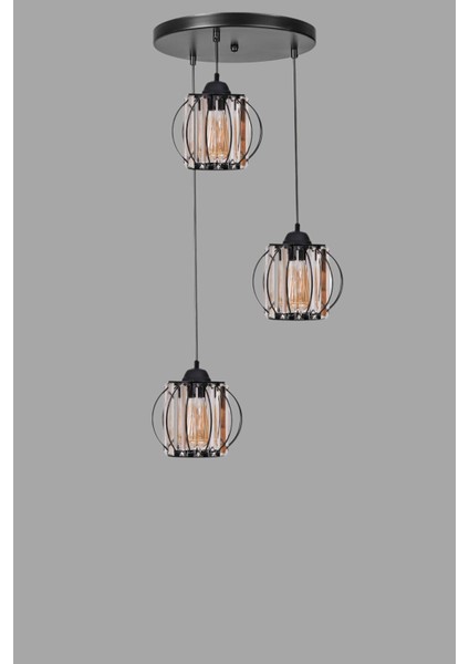 Ohrid 3 Lü Tepsili Siyah Sarkıt modelleri