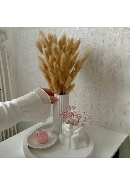 Modern Seramik Dekoratif Vazo | Çizgili Minimal Tasarım fırsatları