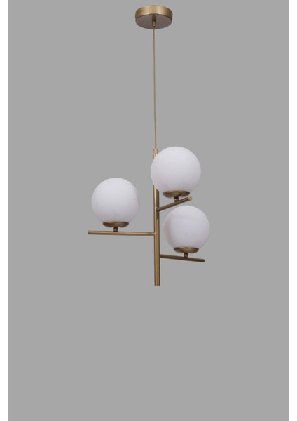 Terra 3 Lü Eskitme Beyaz Camlı Avize modelleri