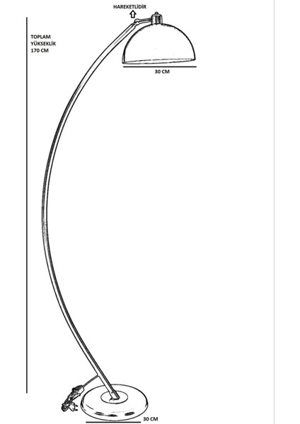 Hilal Yeşil Retro Başlıklı Lambader fırsatları
