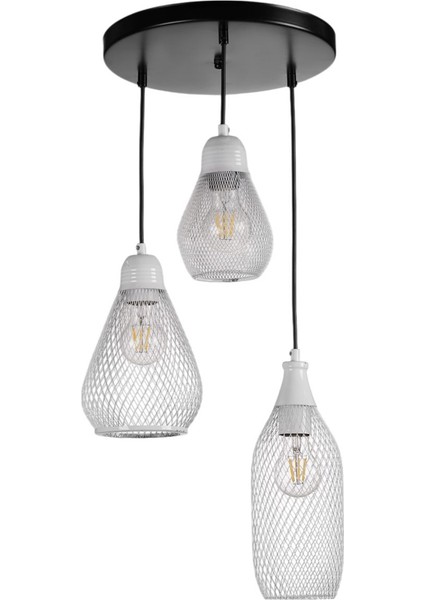 Karmaşık 3 Lü Tepsili Beyaz Sarkıt fiyatları