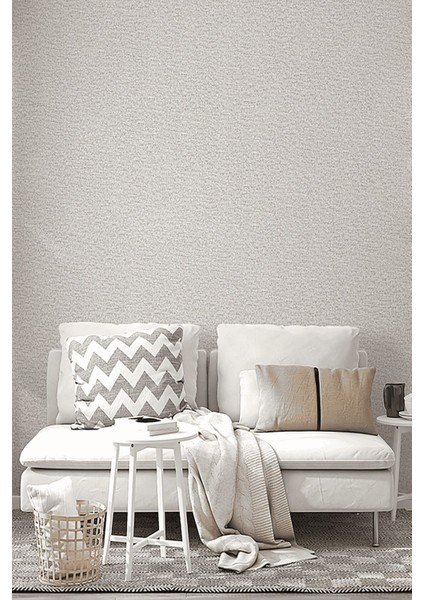 Şık Gri Keten Desenli Kendinden Yapışkanlı Duvar Kağıdı, Kolay Uygulama