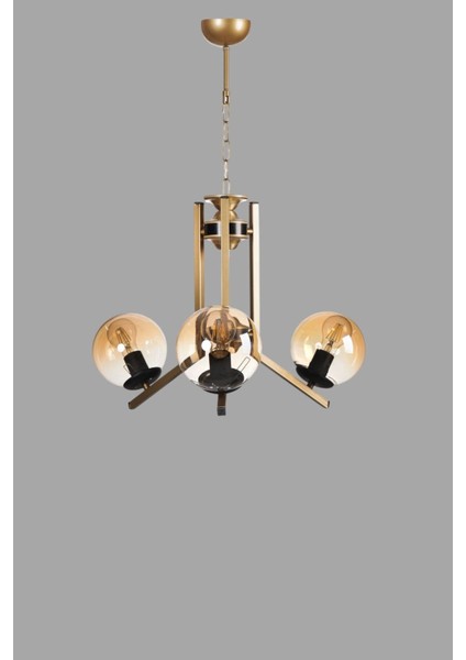 Yeni Ruby 3 Lü Eskitme Bal Camlı Avize modelleri