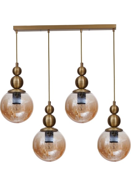 Yaren 4 Lü Sıralı Eskitme Bal Camlı Sarkıt fiyatları