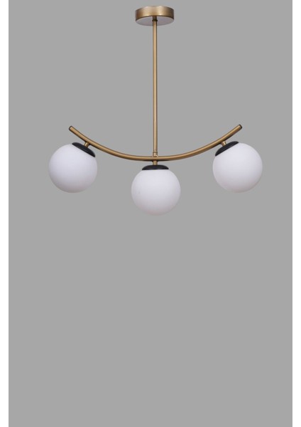 Velvet 3 Lü Eskitme Beyaz Camlı Plafonyer Avize modelleri