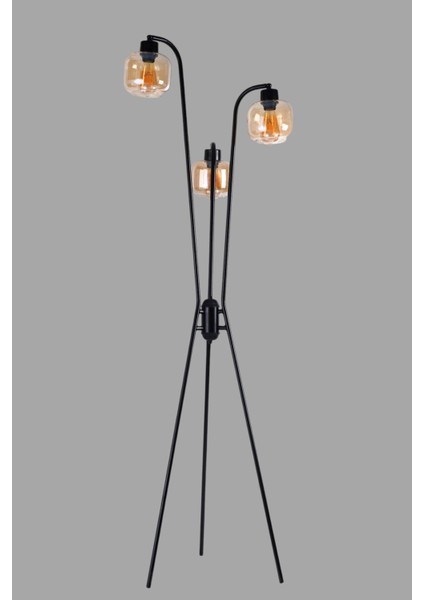 Yeni Akasya 3 Lü Siyah Lambader Bal Camlı modelleri