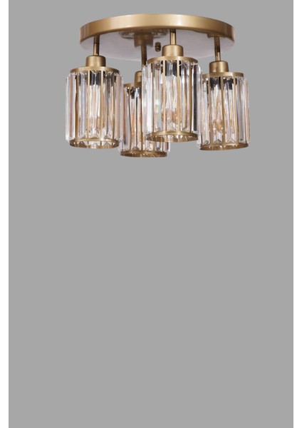 Hugo 4 Lü Tepsili Eskitme Plafonyer Avize modelleri