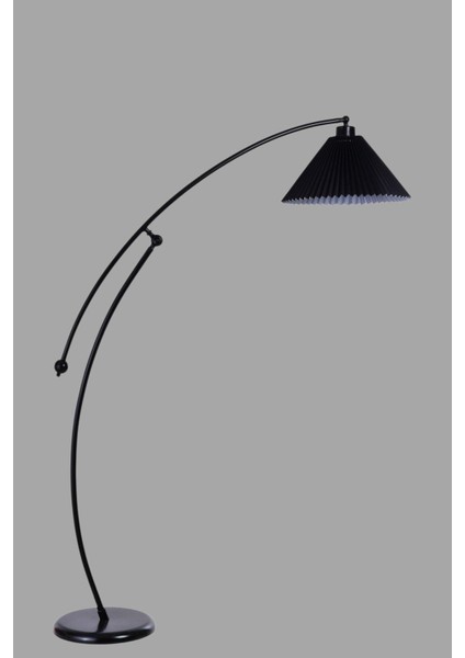 Zümra Siyah Lambader Pileli Siyah Abajurlu modelleri