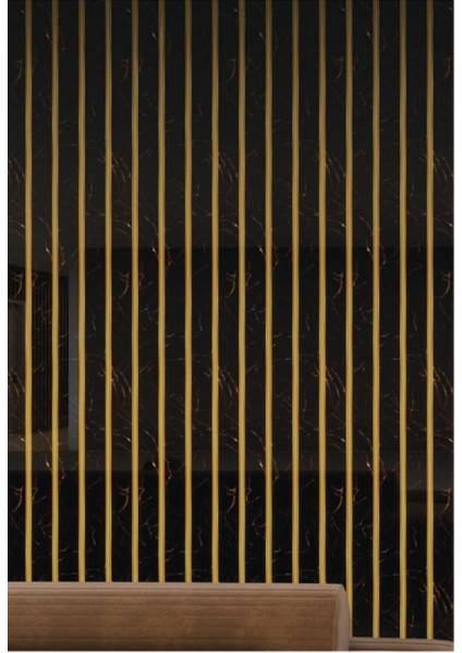 120X300 cm Mermer Desenli Siyah Yapışkanlı Duvar Paneli Rulo fırsatları