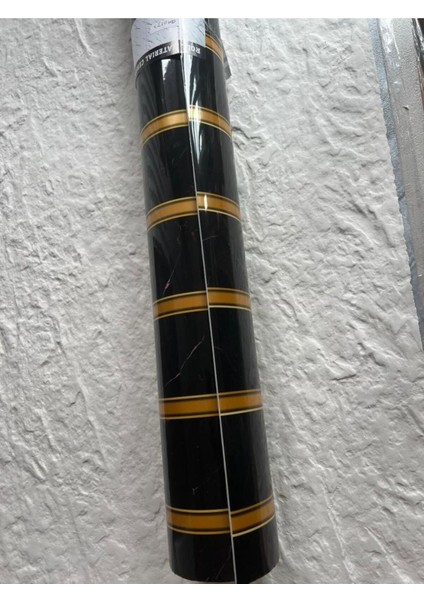 120X300 cm Mermer Desenli Siyah Yapışkanlı Duvar Paneli Rulo