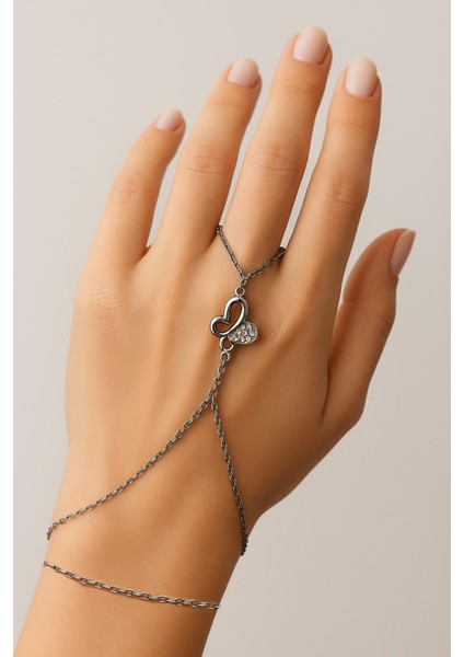 Gümüş Renk Içi Boş Kelebek Çelik Şahmeran - 3575