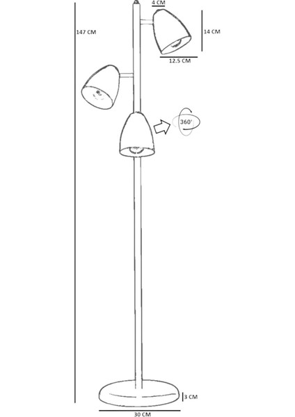 Frank 3 Lü Sarı Lambader indirimleri
