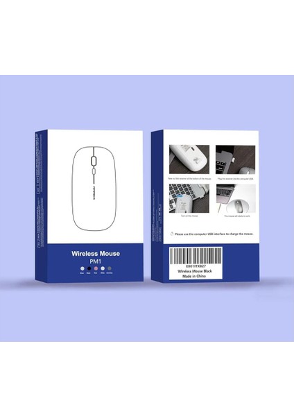 Kablosuz Sessiz Mouse, USB Dizüstü Bilgisayar Akülü Fare ,Şarj Edilebilir Ince Fare, 10M Menzilli Mouse Fare indirimleri