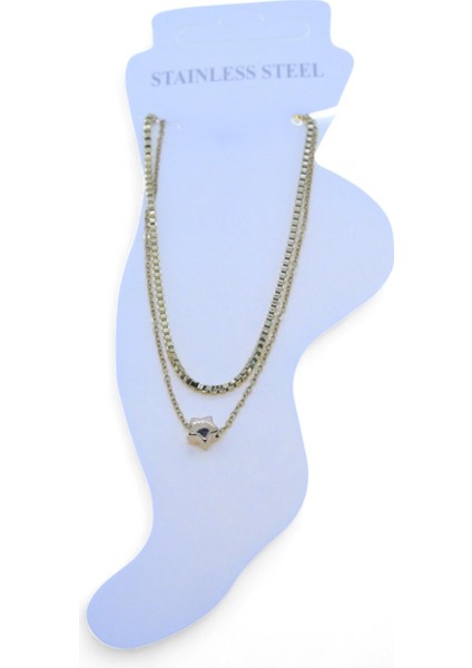 Altın Renk Asansör Sf Yıldız Çelik Halhal - 3474