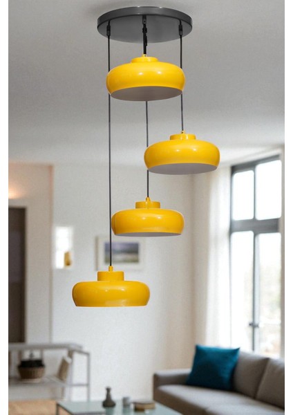 Smith 4 Lü Tepsili Sarı Sarkıt