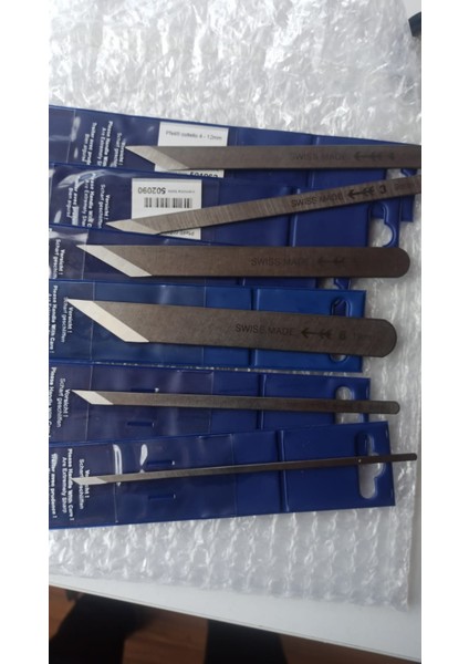 Pfeil Keman Yapımcı Bıçakları Pfeil® Bıçak 1 - 3,5 Mm/ 2 - 6 Mm/ 3 - 9 Mm/ 4 - 12 Mm/ 5 - 15 Mm/ 6 - 19 mm Toplamda 6 Adet Set