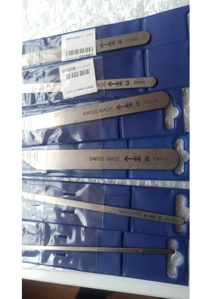 Pfeil Keman Yapımcı Bıçakları Pfeil® Bıçak 1 - 3,5 Mm/ 2 - 6 Mm/ 3 - 9 Mm/ 4 - 12 Mm/ 5 - 15 Mm/ 6 - 19 mm Toplamda 6 Adet Set modelleri